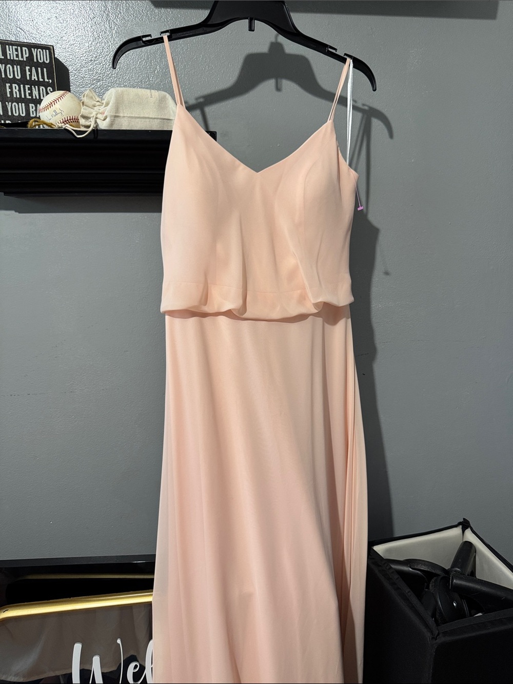 Birdy Grey Blush Pink Maxi Dress with Spaghetti Straps..perfect dress.